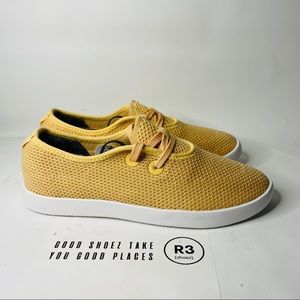 Allbirds Tree Skippers Slip On Casual Boat Sneakers Gold Womens Sz 8